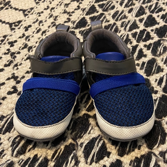 Kids Blue and Gray Sneakers - Picture 3 of 4